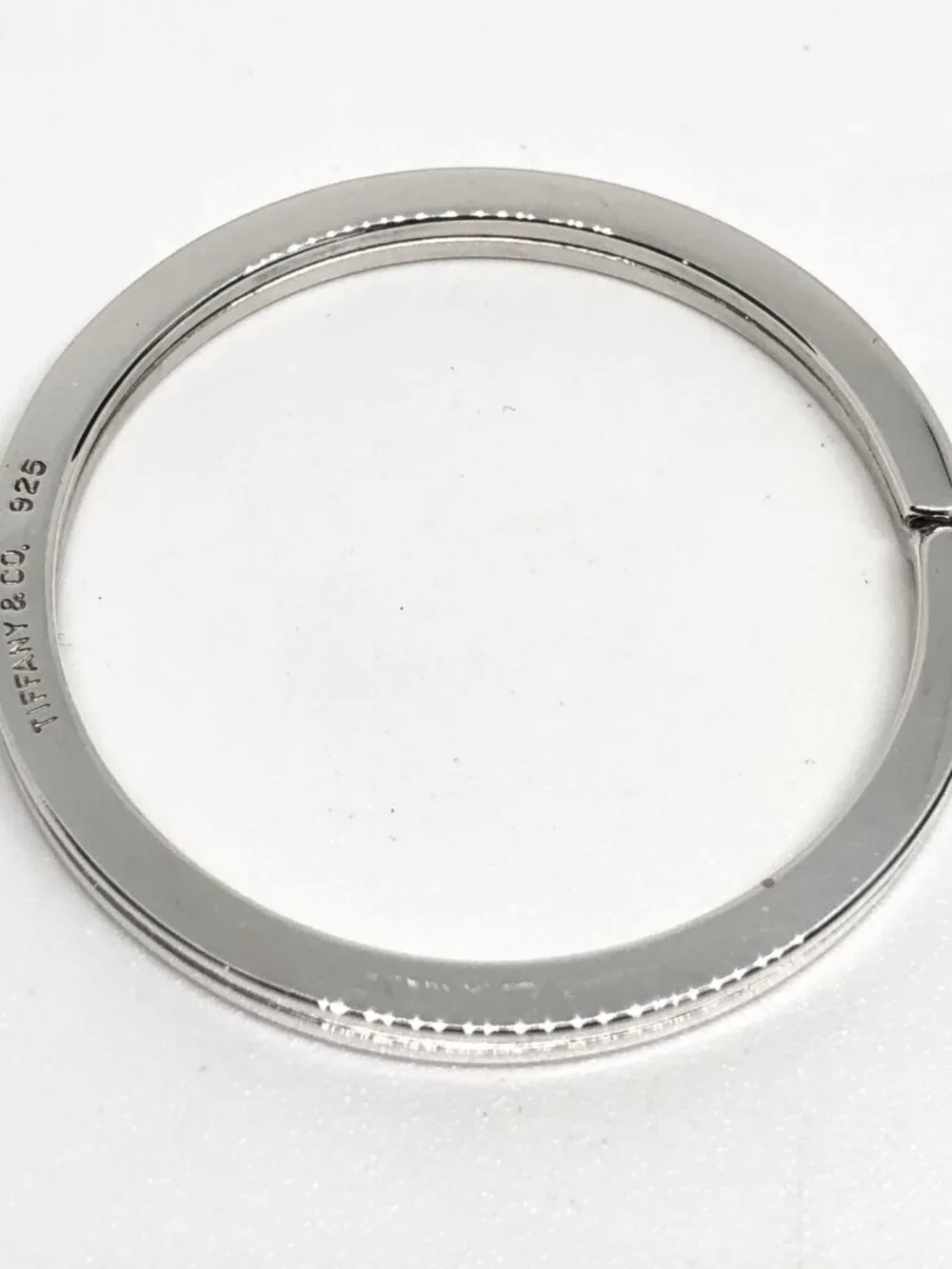 Tiffany & Co. 925 Sterling Silver Split Key Ring Keychain Key Tag Extra LARGE